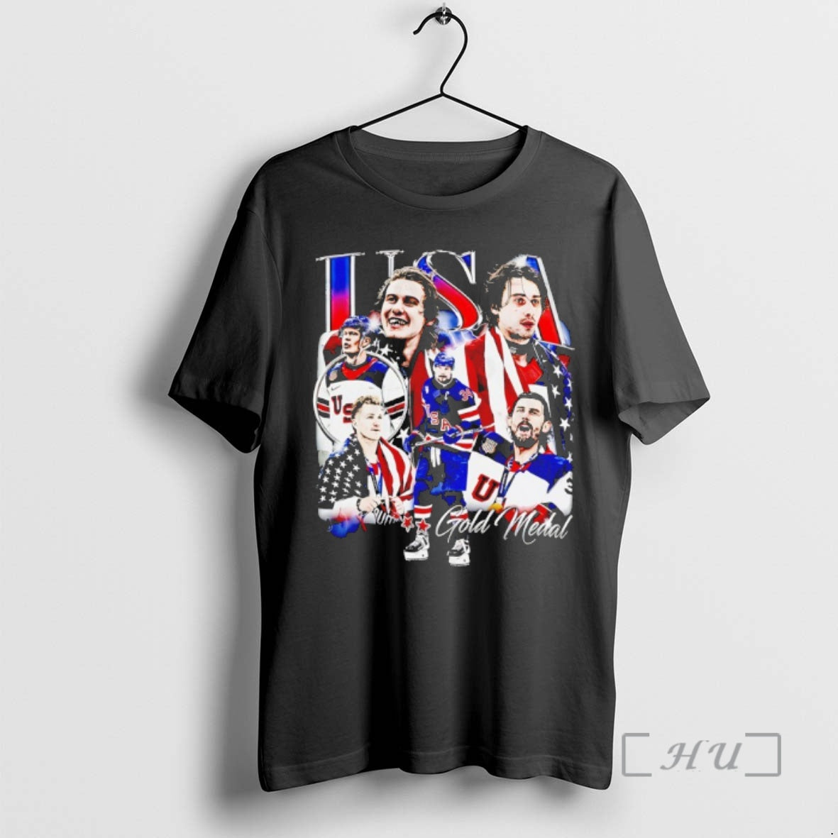 Officials Jack Hughes And Players Usa Hockey Gold Medal Unisex