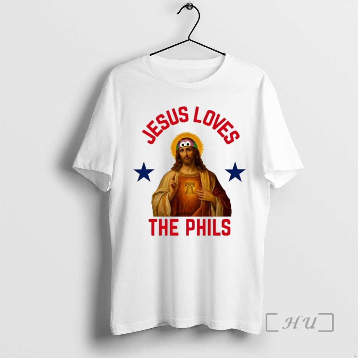Officials Jesus Loves The Phils Heart Bell Philadelphia Phillies Unisex