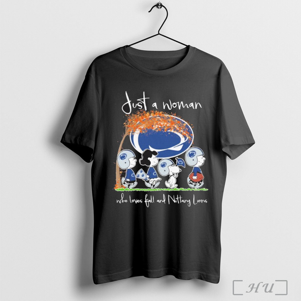 Officials Just A Woman Who Loves Fall And Penn State Nittany Lions X The Peanuts Unisex