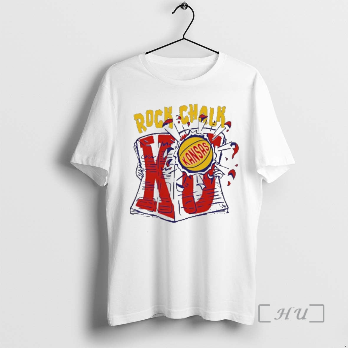 Officials Kansas Jayhawks Rock Chalk Newspapers Unisex