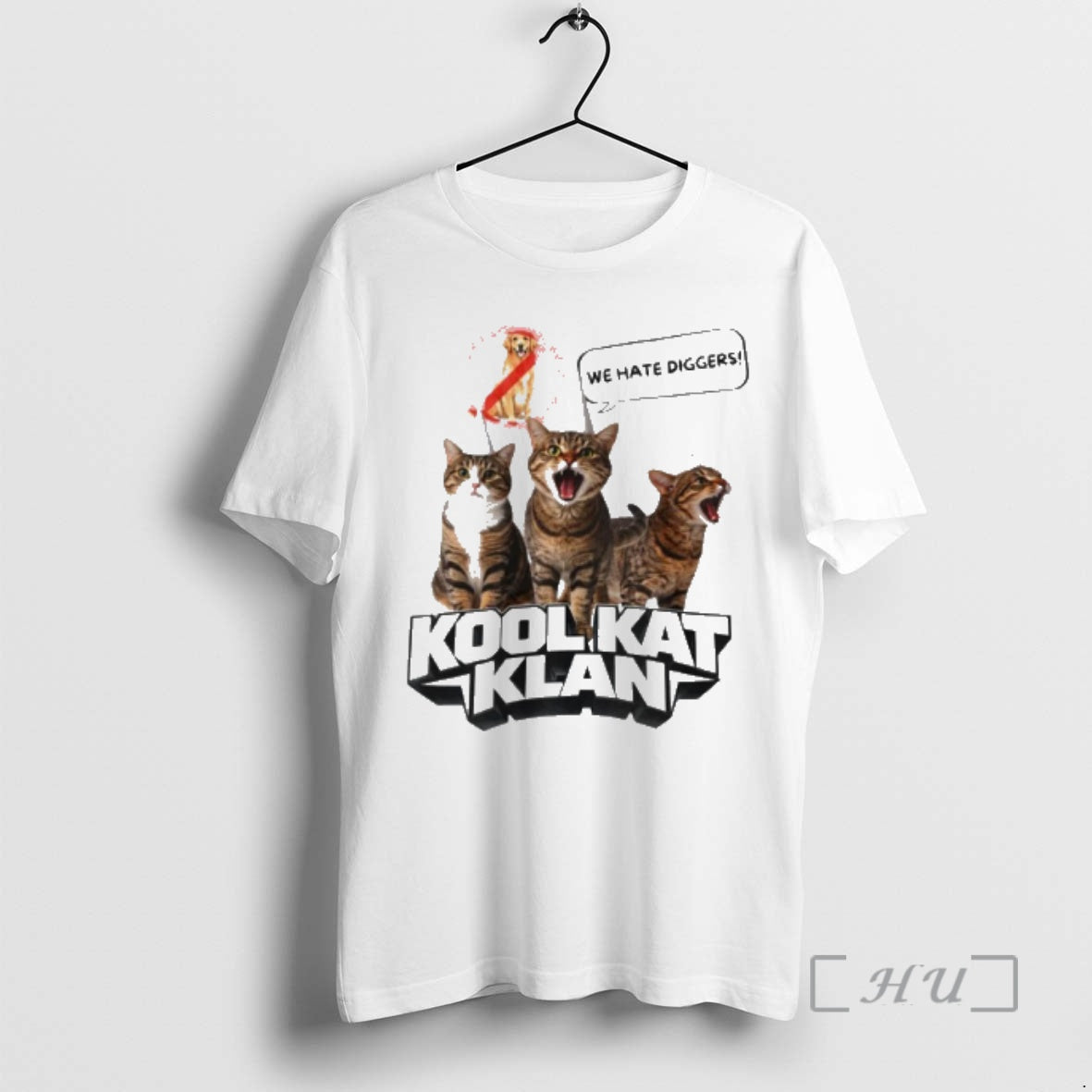 Officials Kool Kat Klan We Hate Diggers Cat Unisex
