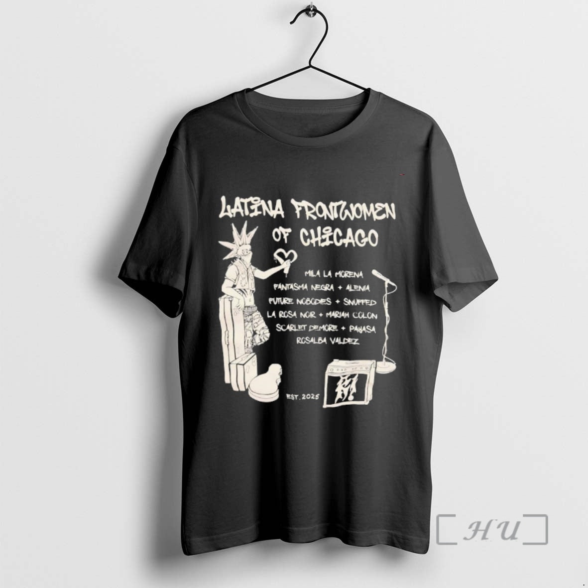 Officials Latina Frontwomen Of Chicago Mila La Morena Musical Showcase Event Premium T Shirts Sweater