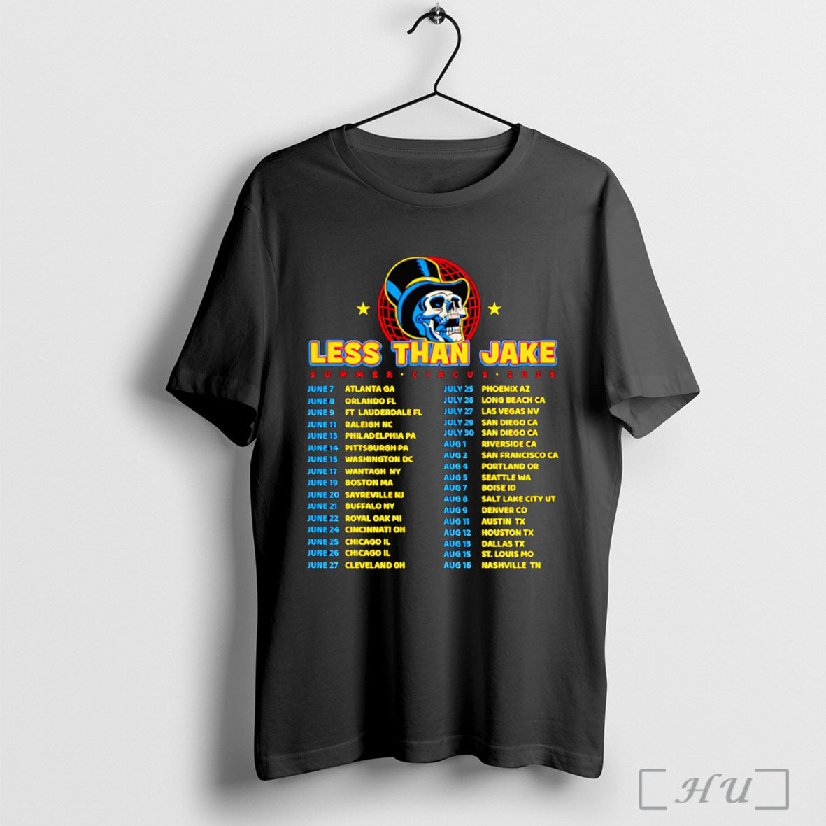 Officials Less Than Jake Summer Circus 2025 Tour T Shirt Unisex