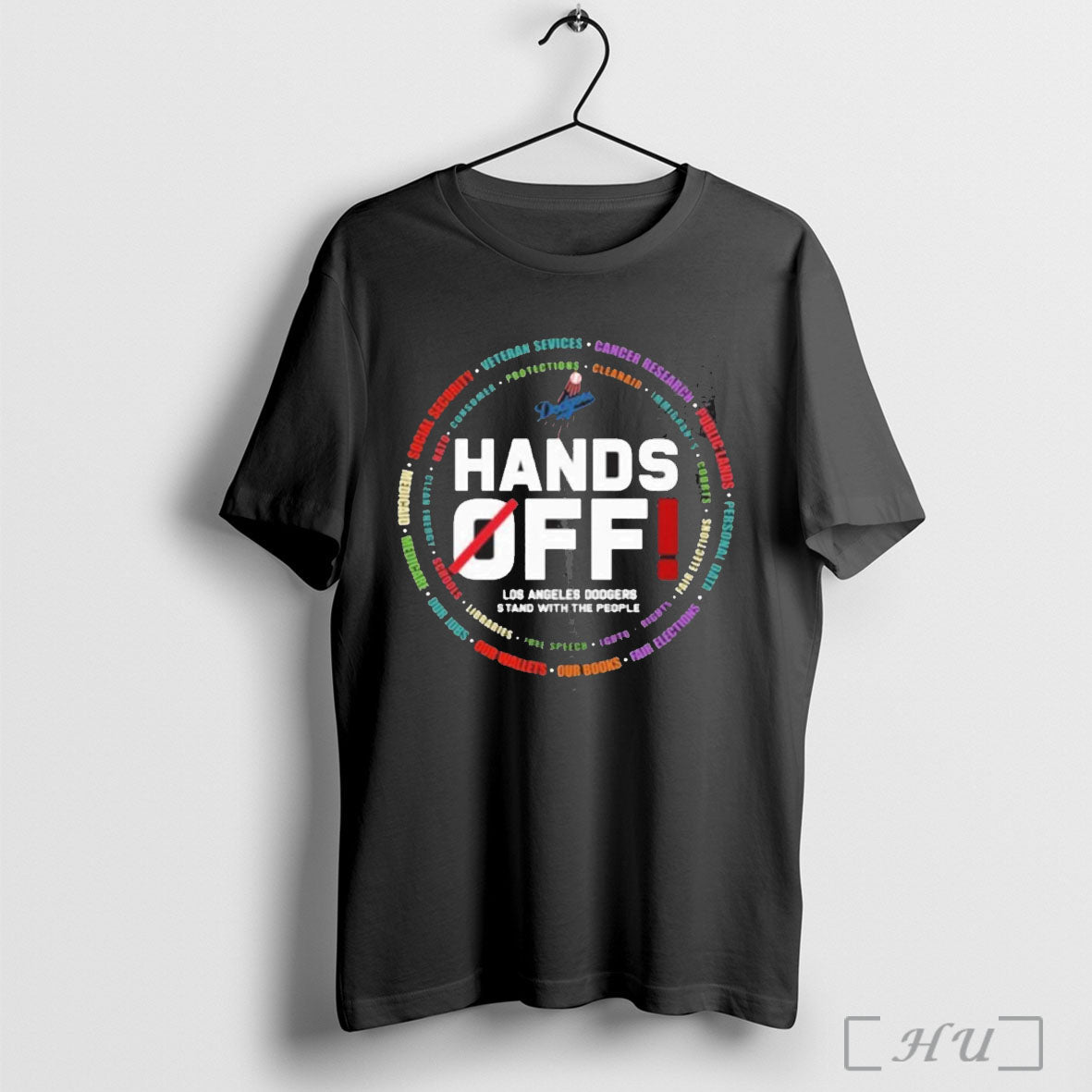 Officials Los Angeles Dodgers Logo Hands Off Seattle Mariners Stand With The People Unisex