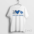 Officials Los Angeles Dodgers Baseball Peace Love Dodgers Logo Unisex
