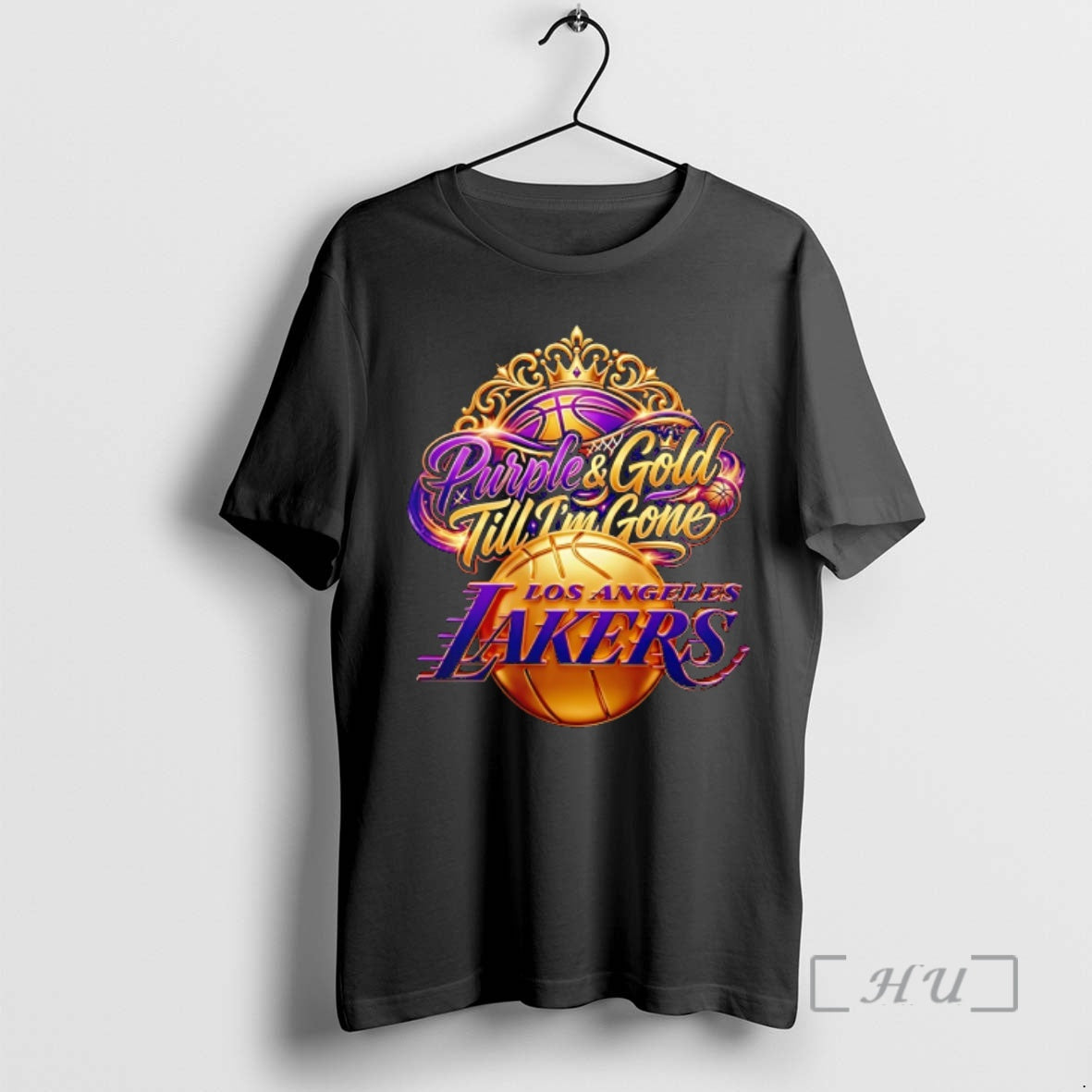 Officials Los Angeles Lakers Purple And Gold Till Im Gone Graphic Premium T Shirts Sweater