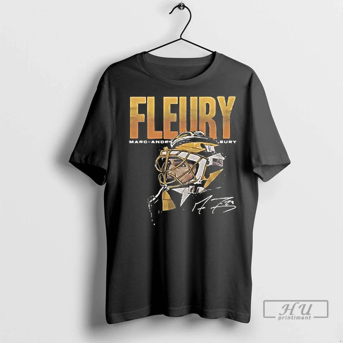 Officials Marc Andre Fleury Pittsburgh Penguins Floral 2 Sided T Shirt Unisex