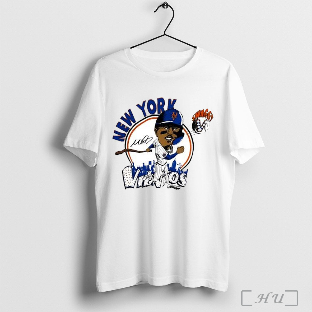 Officials Mark Vientos Swaggy V New York Mets Caricature Cartoon T Shirt Unisex
