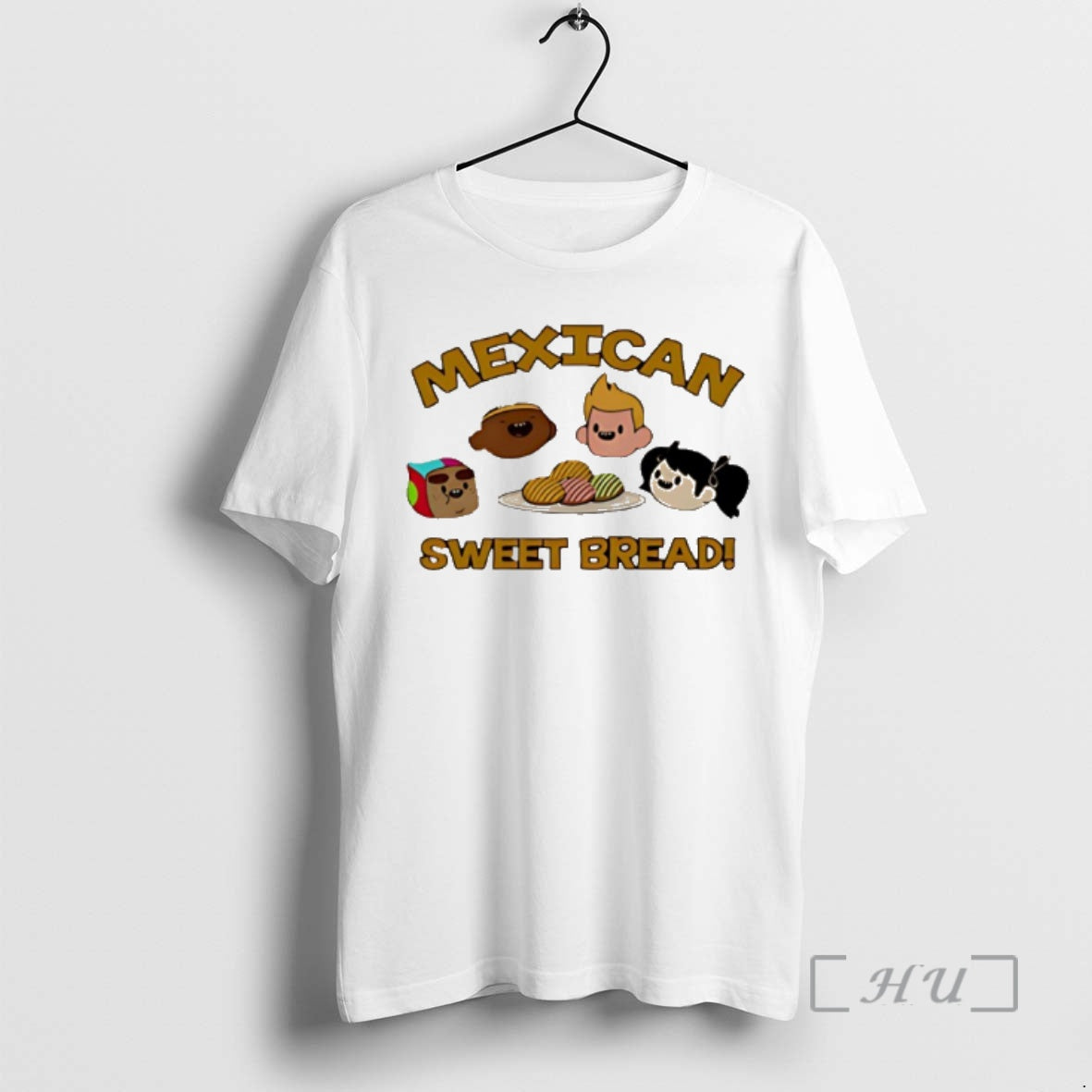 Officials Mexican Sweet Bread Characters And Conchas Plate Unisex