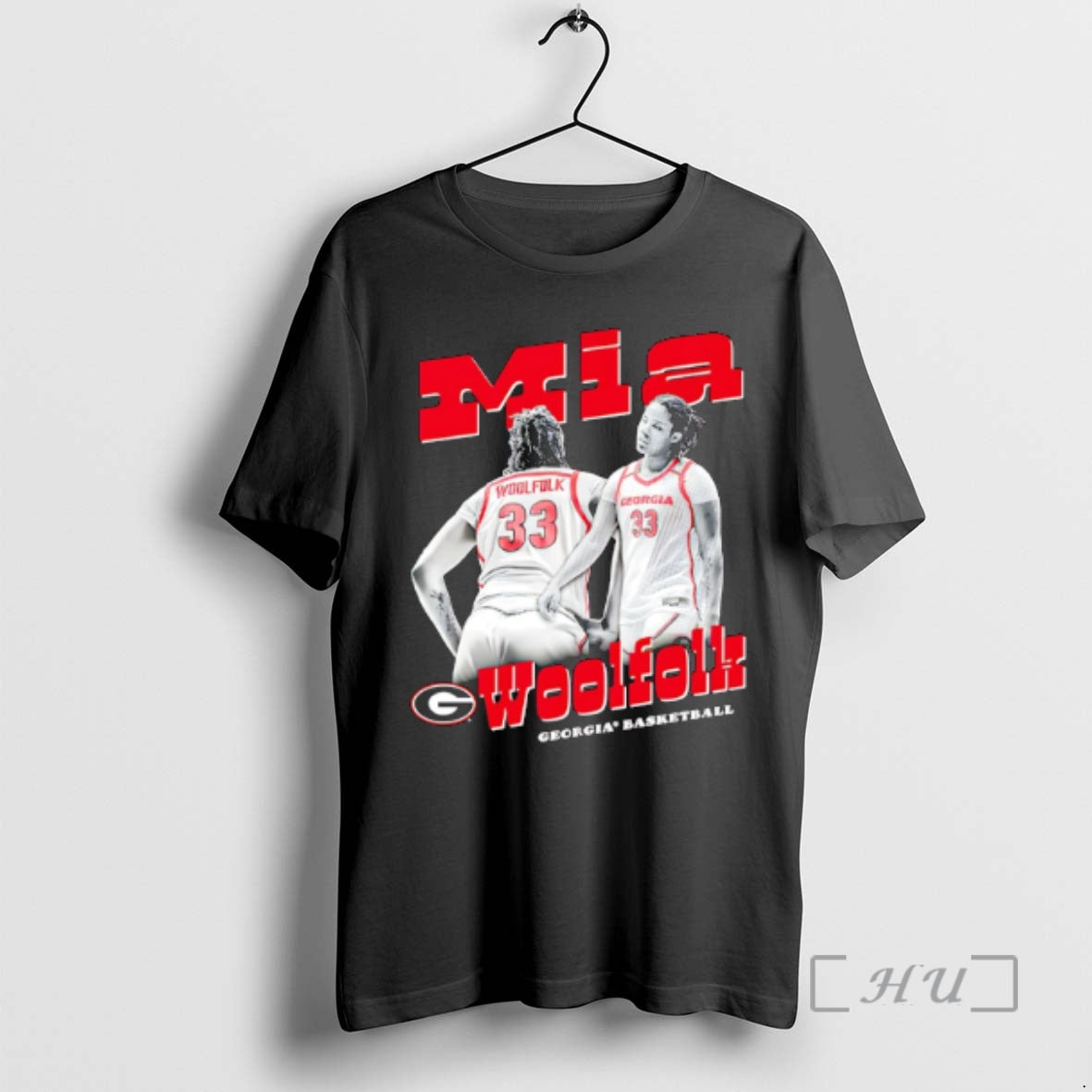 Officials Mia Woolfolk Georgia Bulldogs Illustrated Player Collage Unisex