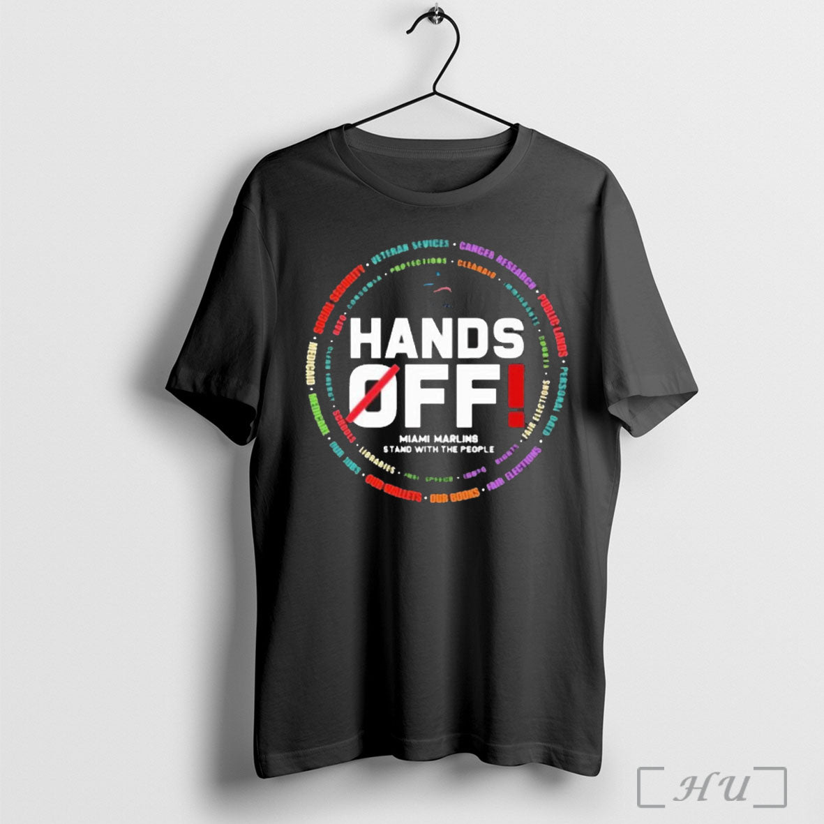 Officials Miami Marlins Logo Hands Off Seattle Mariners Stand With The People T Shirt Unisex