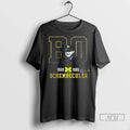 Officials Michigan Wolverines Bo Schembechler Big House Football Remembrance Signature T Shirt