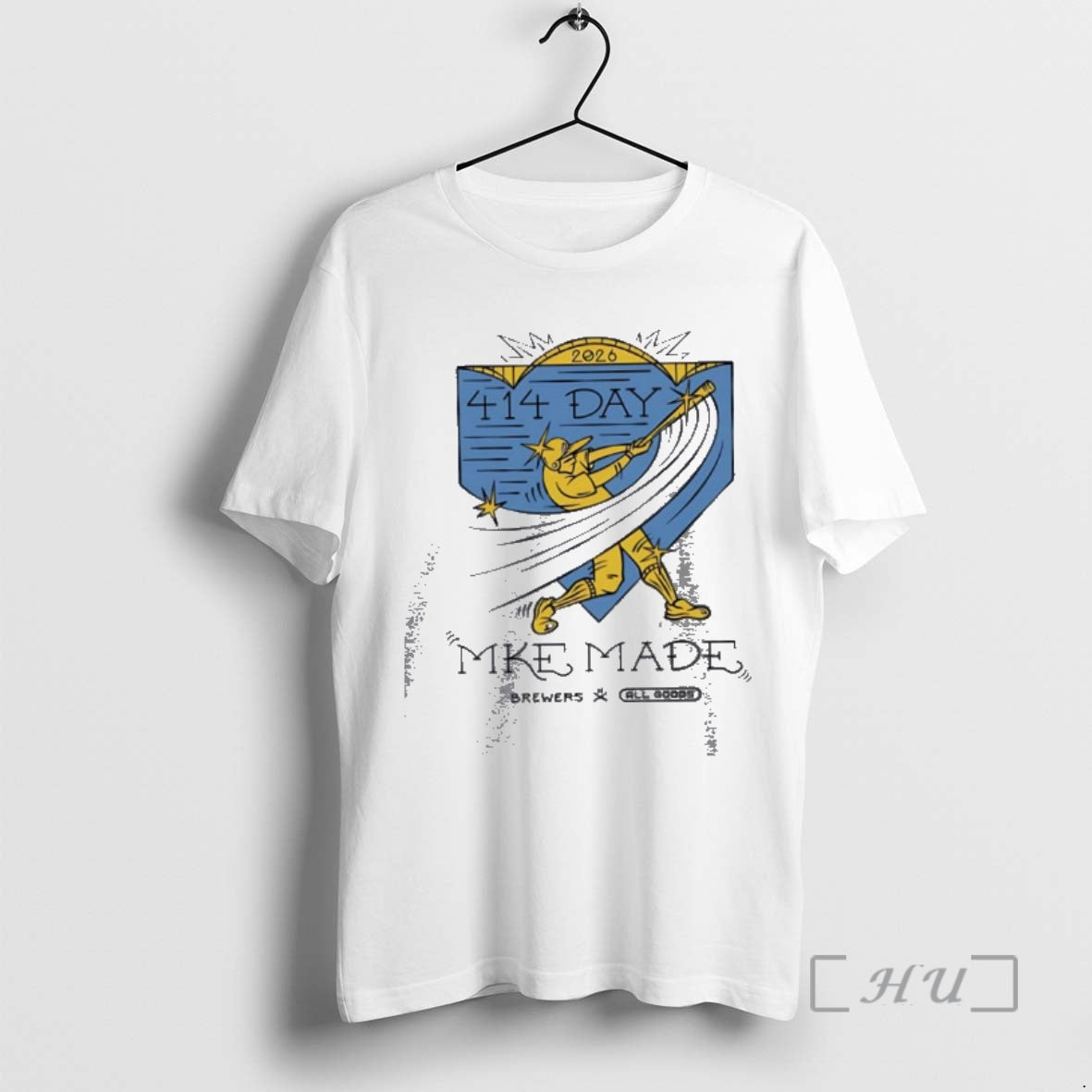 Officials Milwaukee Brewers Baseball Player 414 Day Mke Made 2026 Unisex