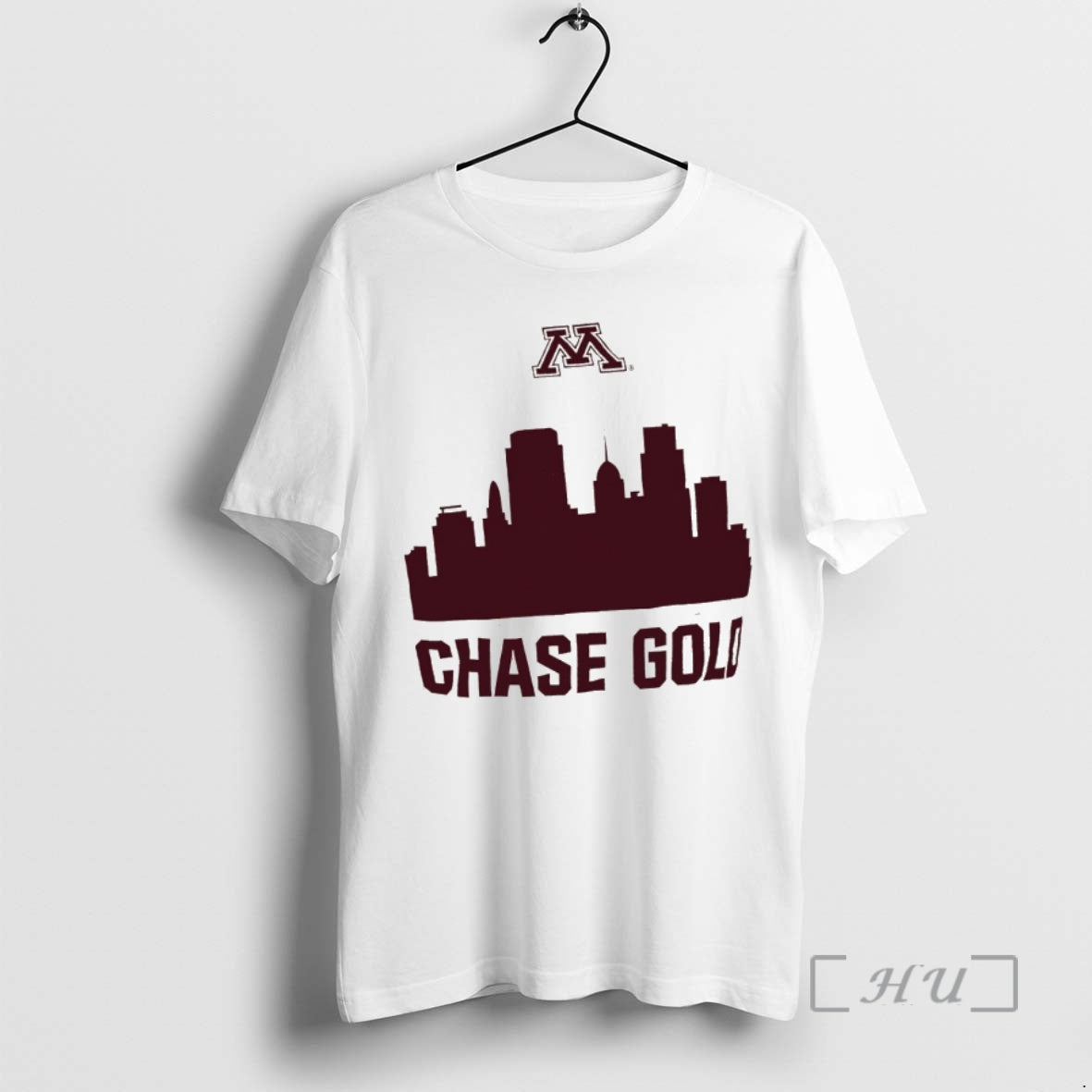 Officials Minnesota Golden Gophers Football Chase Gold City Skyline Unisex