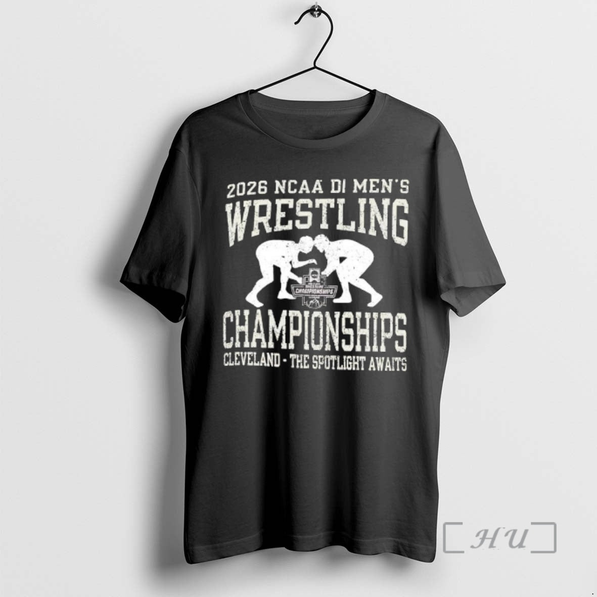 Officials Ncaa Di Mens Wrestling Championships Cleveland The Spotlight Awaits 2026 Premium T Shirts Sweater