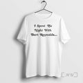 Officials Noah Segan Nikolai I Spent The Night With Burt Reynolds Premium T Shirts Sweater