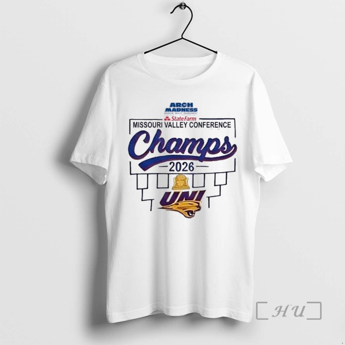 Officials Northern Iowa Mens Basketball 2026 Mvc Tournament Champions Locker Room Premium T Shirts Sweater