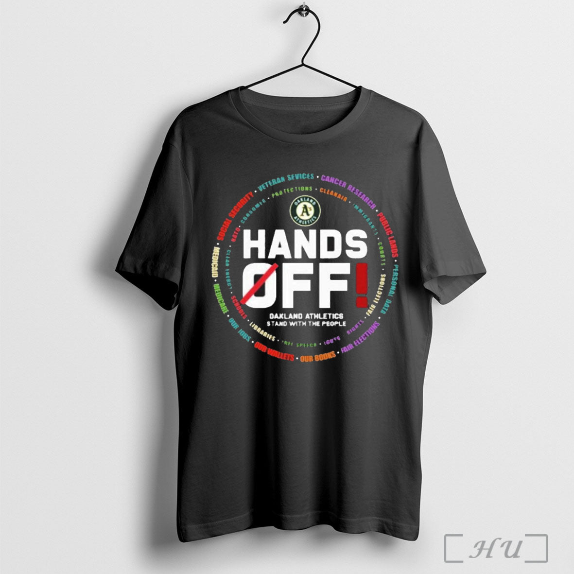 Officials Oakland Athletics Logo Hands Off Seattle Mariners Stand With The People T Shirt Unisex