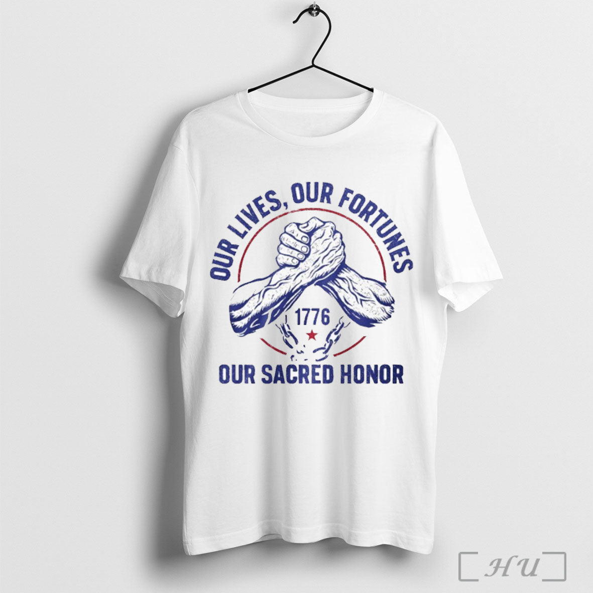 Officials Our Lives Our Fortunes Our Sacred Honor 1776 T Shirt Unisex
