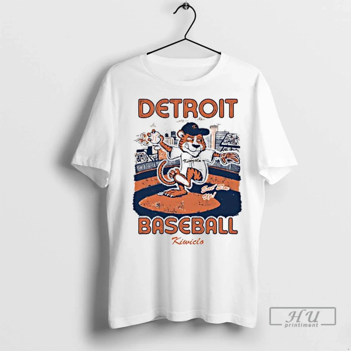 Officials Paws Mascot Of The Detroit Tigers Baseball Team Eat Em Up Ladies Unisex