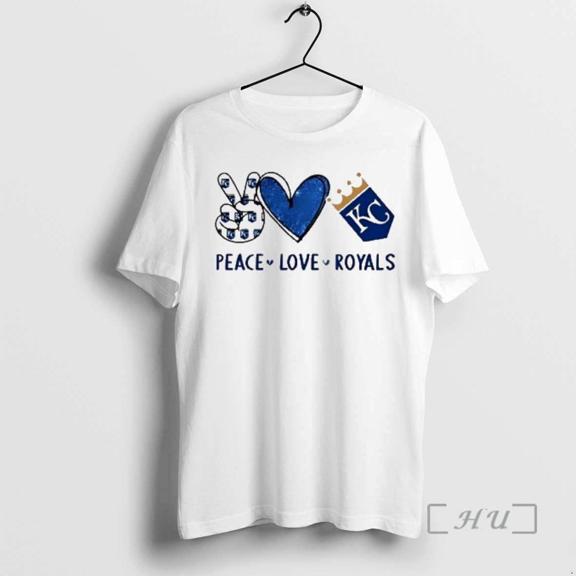 Officials Peace Love Royals Kansas City Baseball Fan Graphic Unisex