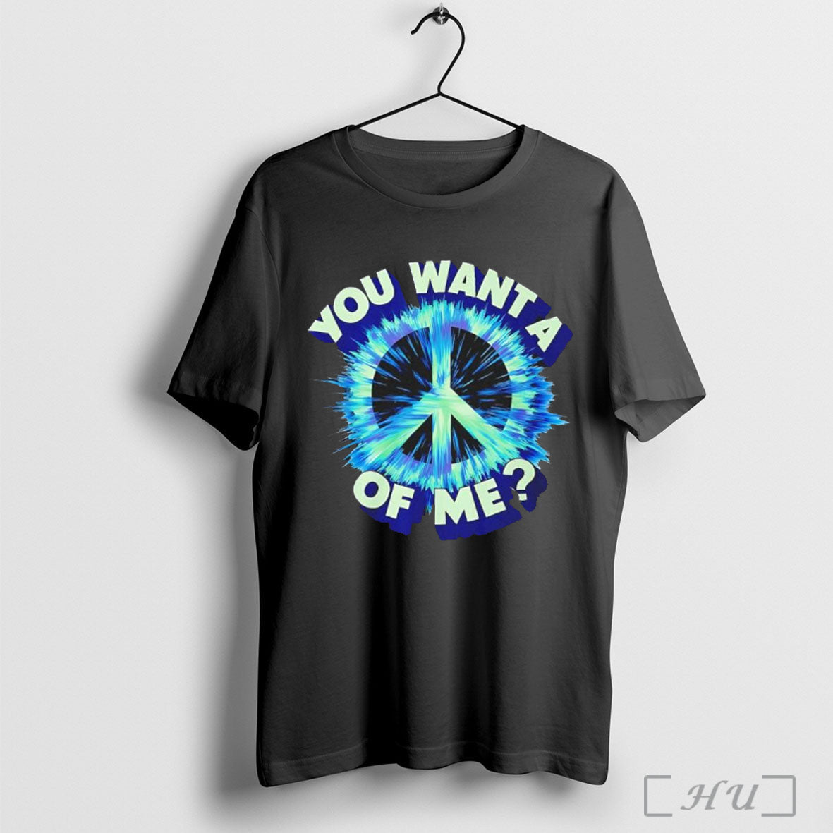 Officials Peace Sign You Want A Piece Of Me Explosion Effect T Shirt Unisex