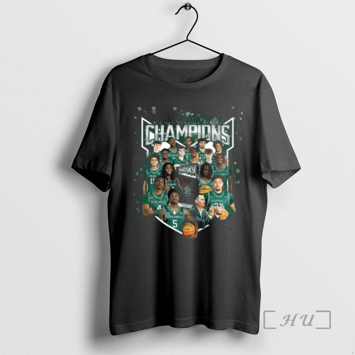 Officials Portland State Vikings 2026 Big Sky Mens Basketball Conference Champions Premium T Shirts Sweater