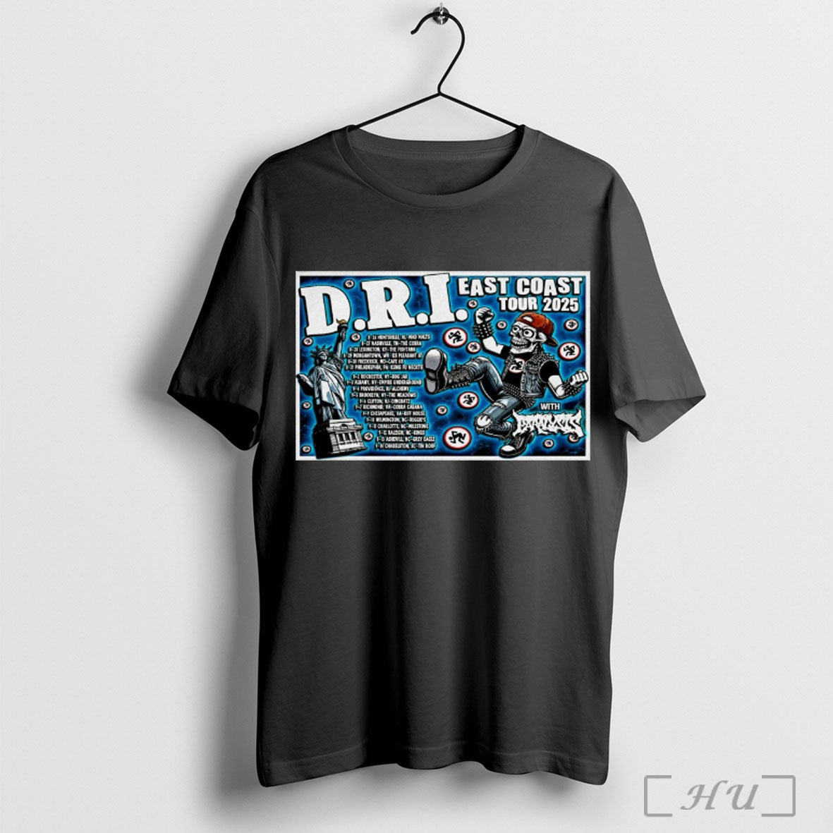 Officials Poster D R I East Coast 2025 Tour 8 28 Lexington Ky The Fishtank Unisex