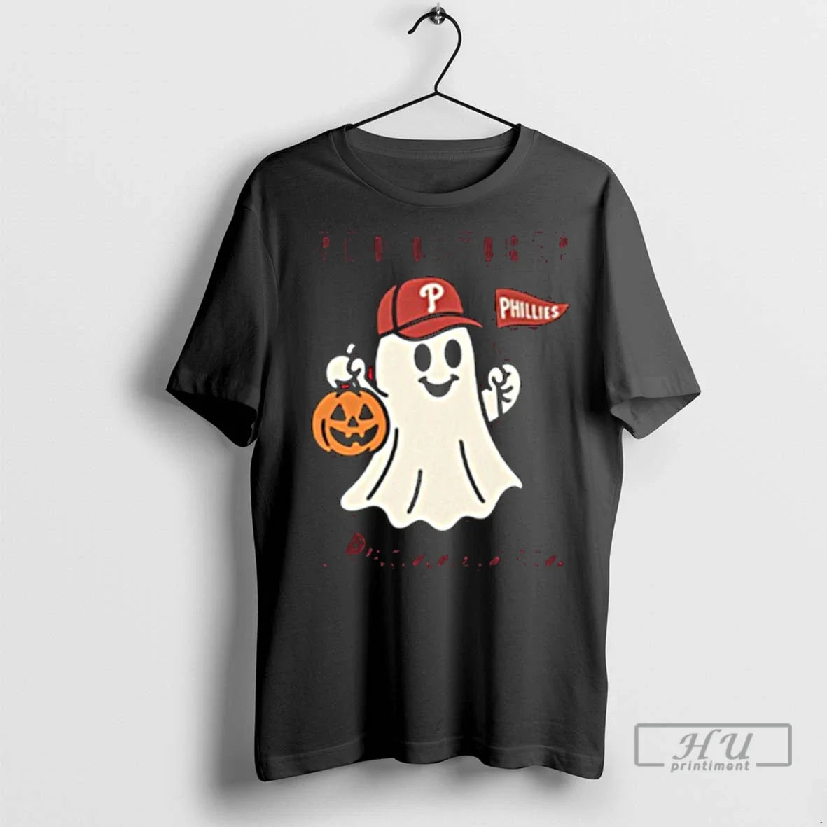 Officials Red October Philadelphia Phillies Halloween Ghost T Shirts Unisex