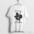 Officials Robert Earl Keen From Texas For The Hill Country Guitar Map T Shirt Unisex