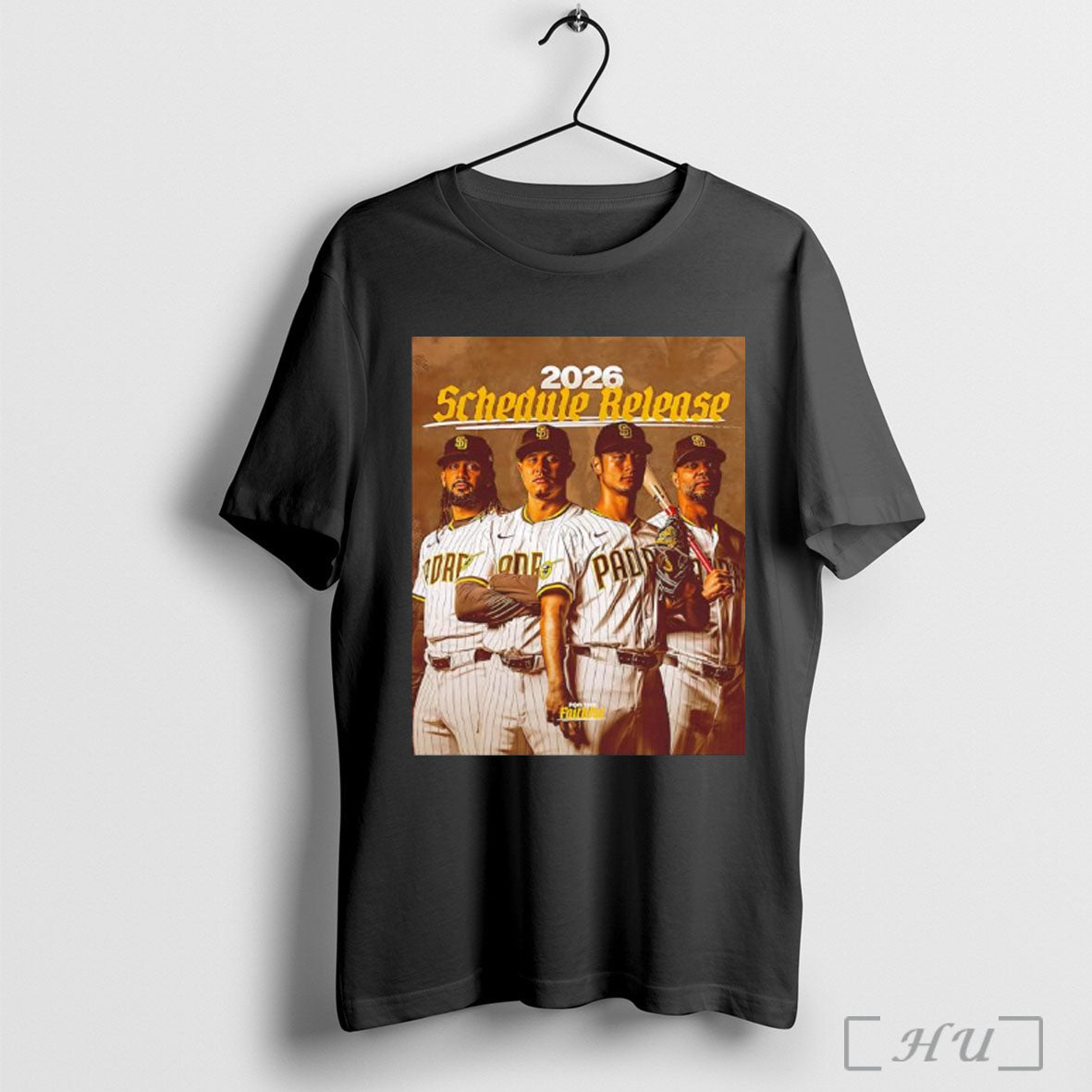Officials San Diego Padres 2026 Schedule Release Baseball Player T Shirt Unisex