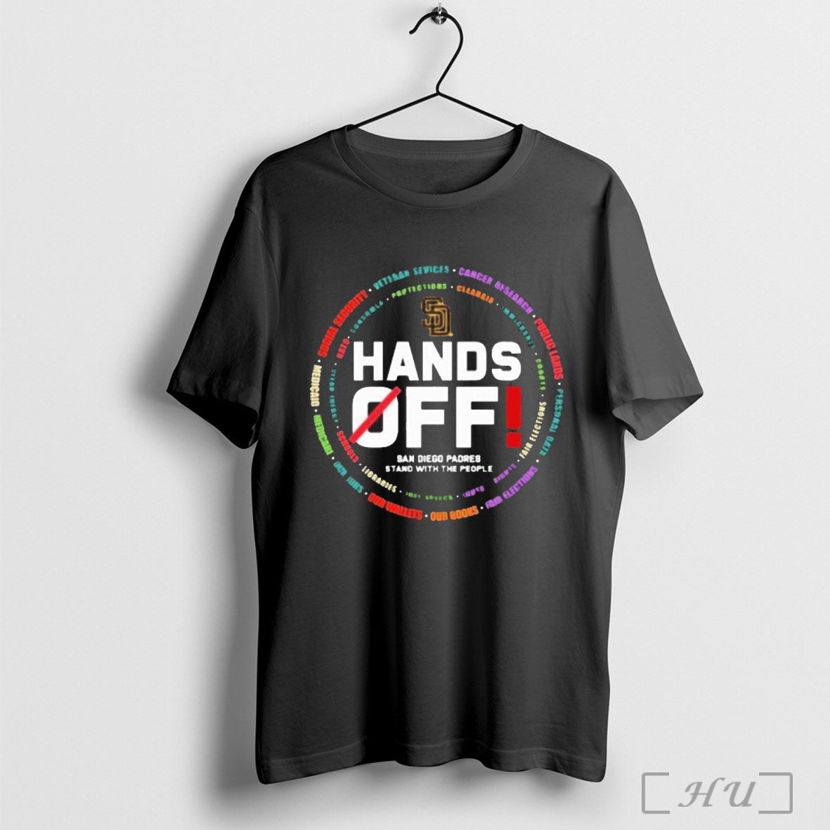 Officials San Diego Padres Logo Hands Off Seattle Mariners Stand With The People Unisex