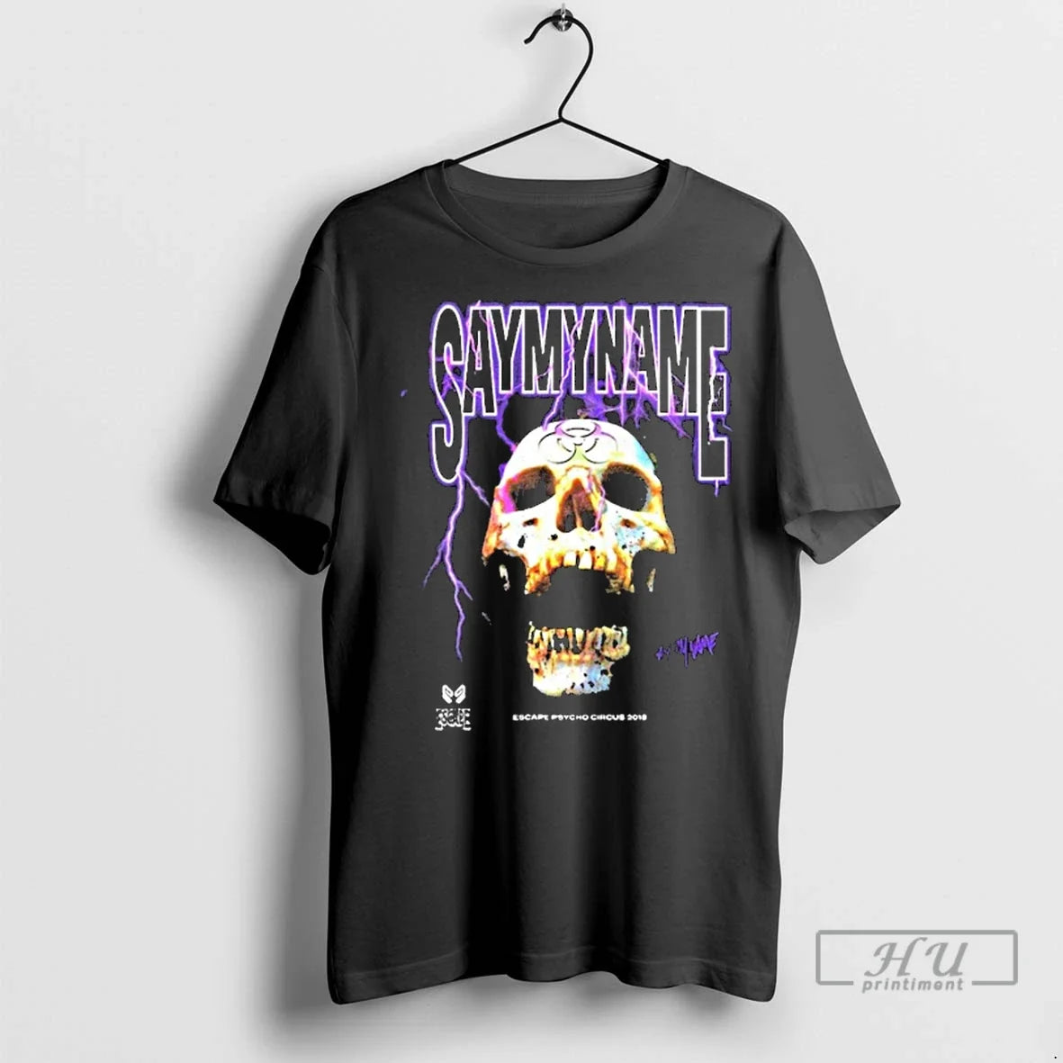 Officials Saymyname X Escape Halloween Skull T Shirt Unisex