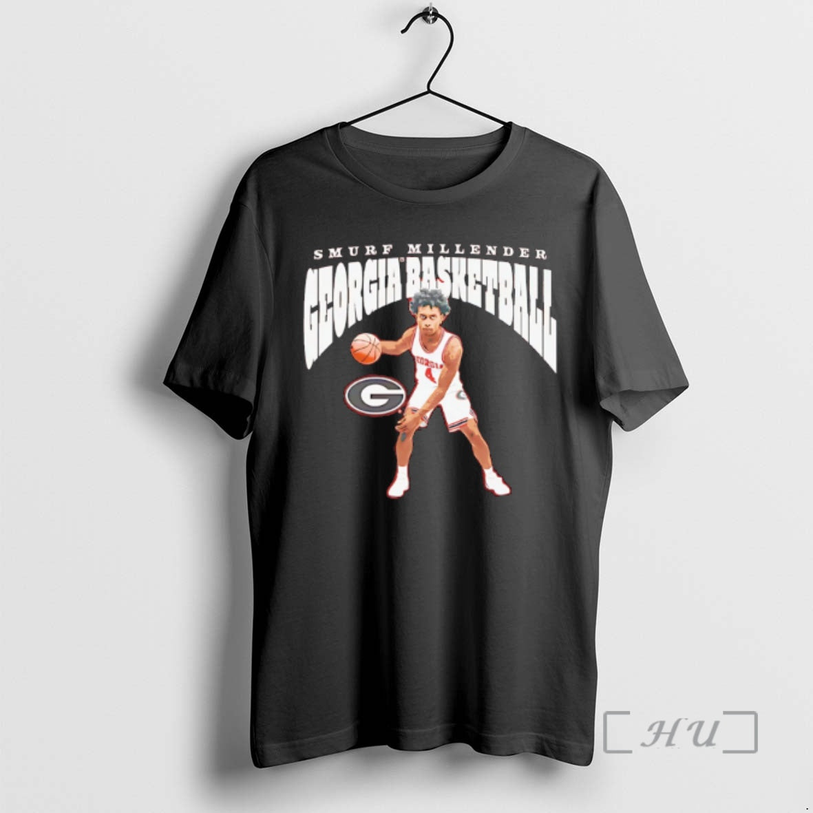 Officials Smurf Millender Georgia Bulldogs Illustrated Player Collage Unisex