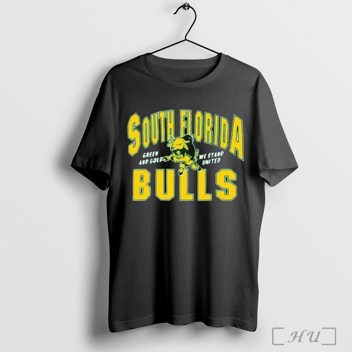 Officials South Florida Bulls Green And Gold We Stand United Mascot Graphic T Shirt Unisex