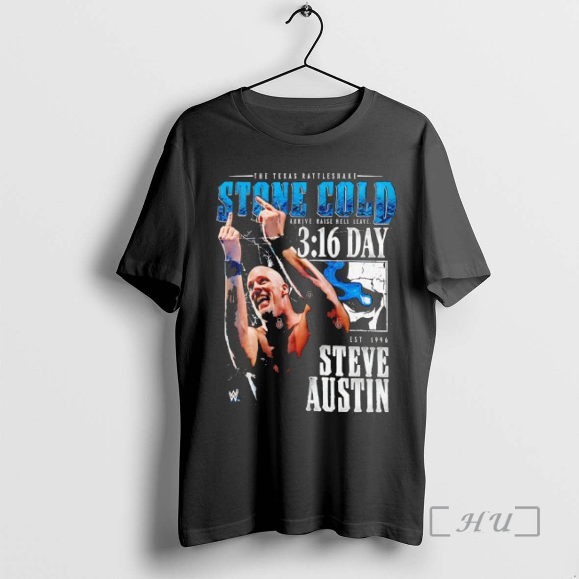 Officials Stone Cold Steve Austin Middle Finger 3 16 Day Est 1996 Premium T Shirts Unisex