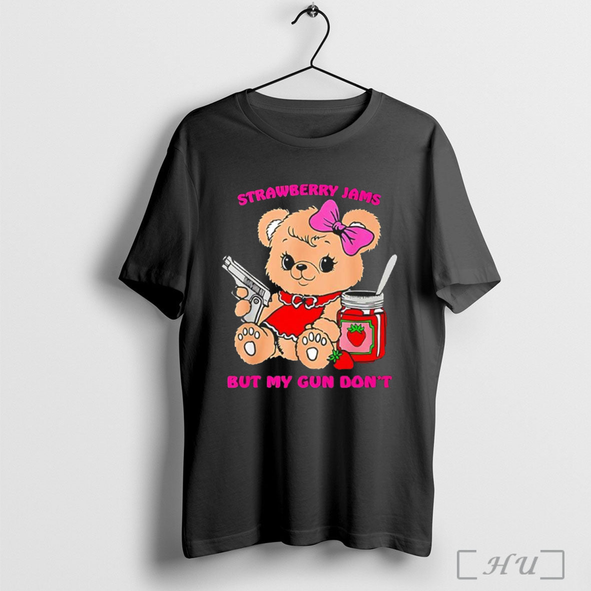 Officials Strawberry Jams But My Glock Dont Bear With Gun T Shirt Unisex
