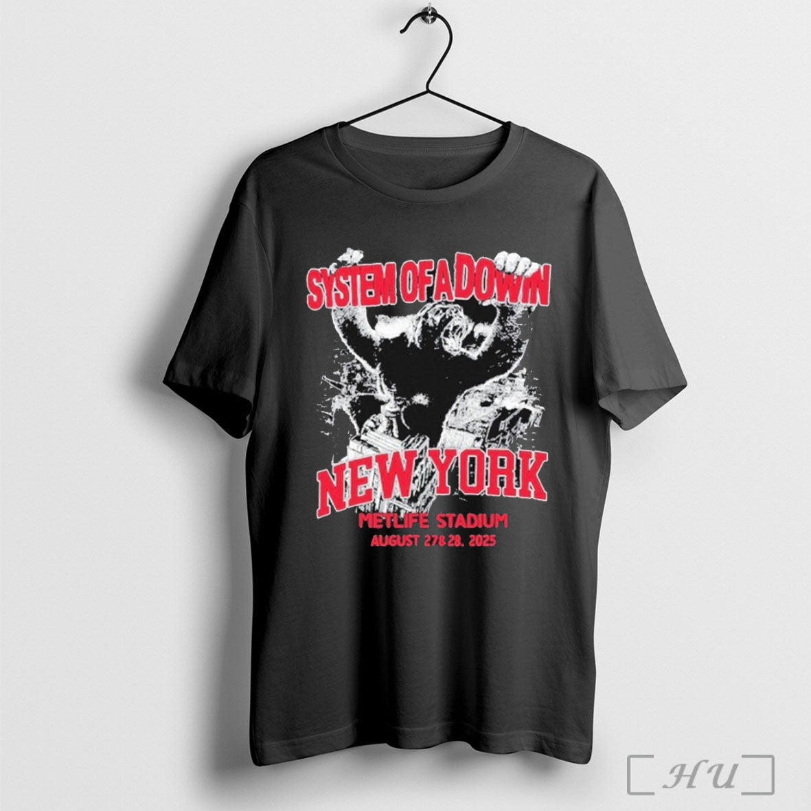 Officials System Of A Down New York Metlife Stadium King Kong Art On August 27 Unisex