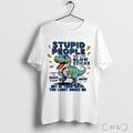 Officials T Rex Dinosaur Stupid People Are Like Glow Sticks T Shirt Unisex