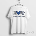 Officials Tampa Bay Rays Baseball Peace Love Rays Logo Unisex