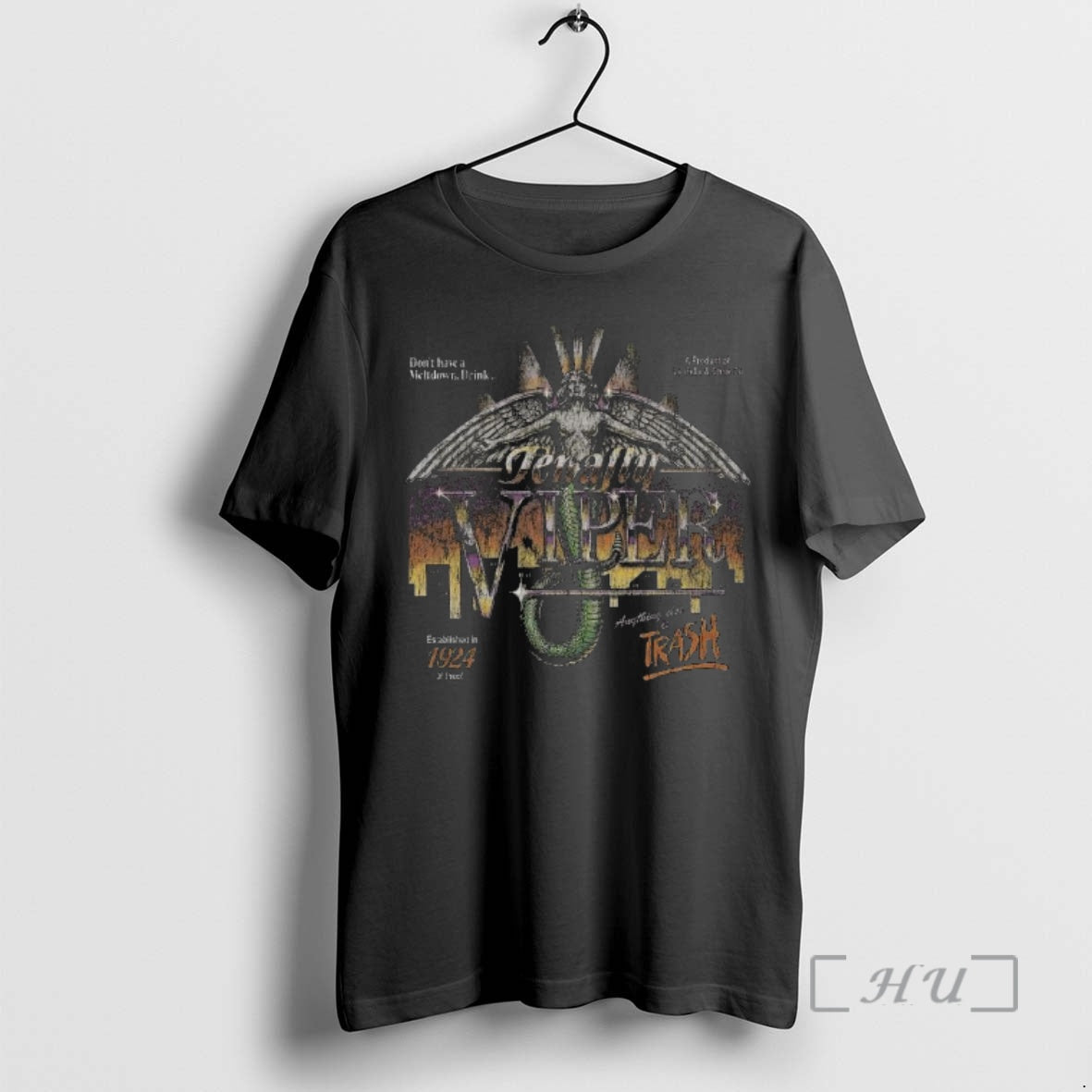Officials Tenafly Viper Anything Else Is Trash Established In 1924 30 Proof Premium T Shirts