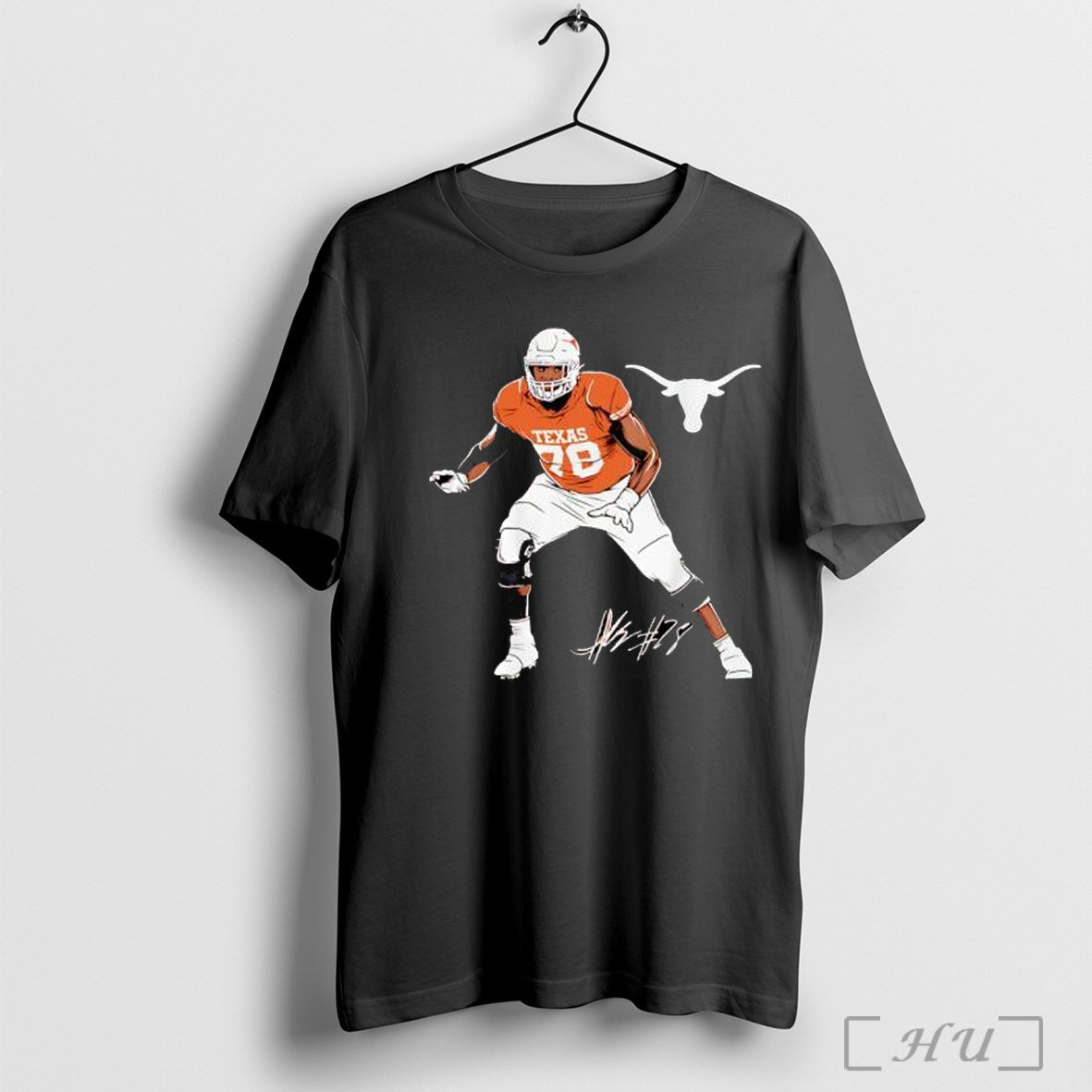 Officials Texas Football Kelvin Banks Superstar Pose Player Signature T Shirt Unisex