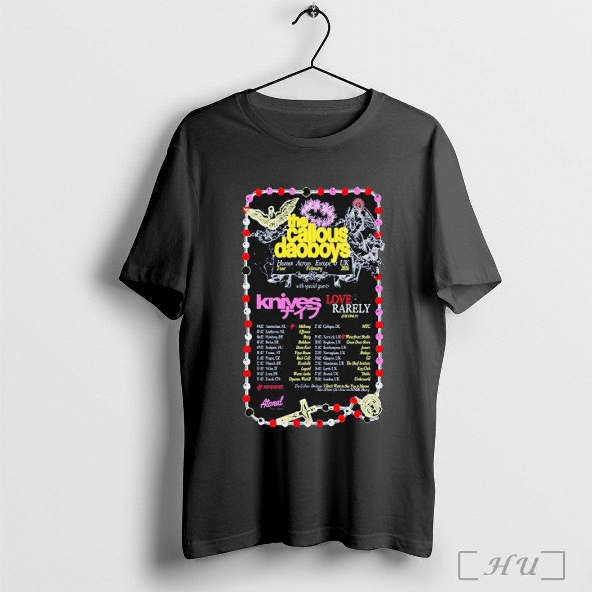 Officials The Callous Daoboys Heaven Across Eu Uk Tour 2026 T Shirt Unisex