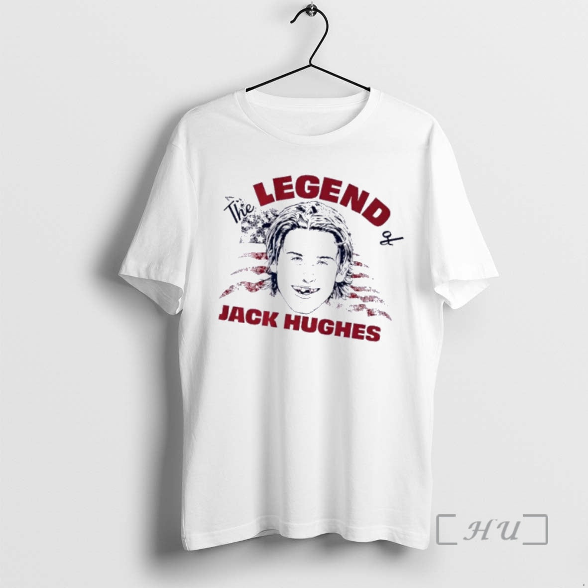 Officials The Legend Of Jack Hughes Usa Flag Unisex