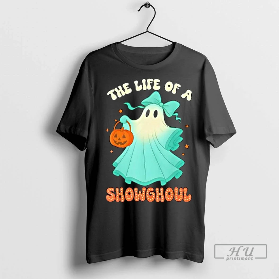 Officials The Life Of A Showghoul Retro Halloween Spooky Girls Ladies T Shirt Unisex