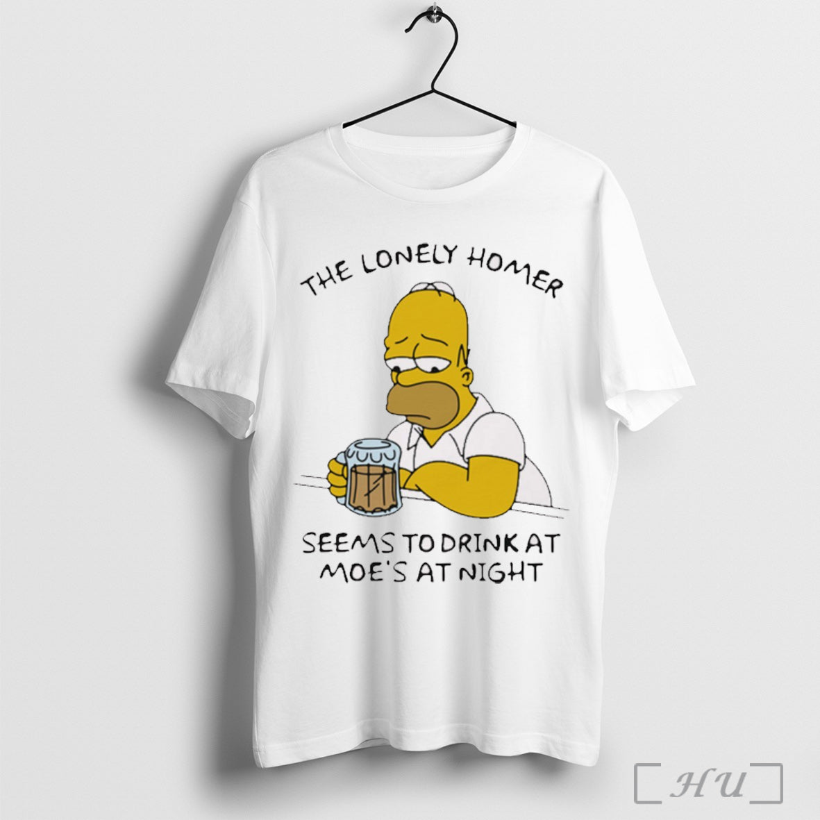 Officials The Lonely Homer Seems To Drink At Moes At Night Homer Simpson Unisex