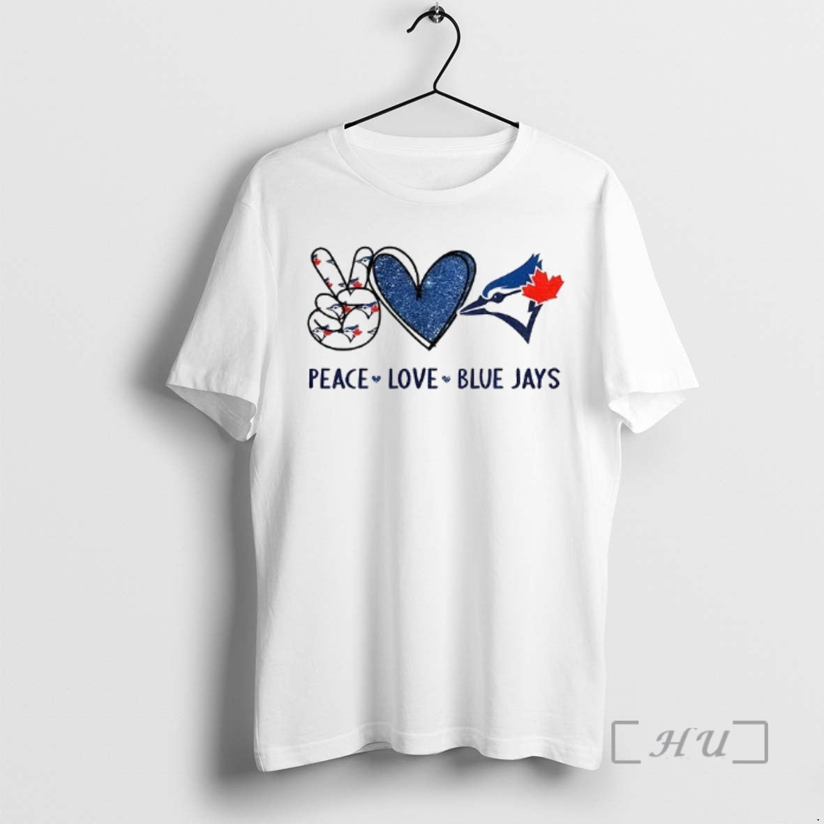 Officials Toronto Blue Jays Baseball Peace Love Blue Jays Logo Unisex