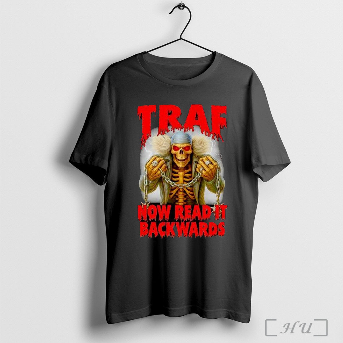 Officials Traf Now Read It Backwards Skeleton T Shirt Unisex