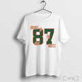 Officials Travis Kelce Orange Is The New Hustle 87 T Shirt Unisex
