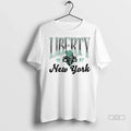 Officials Trendy New York Liberty Wnba 1997 Oatmeal Sky High Fleece Shirt Sweater Unisex